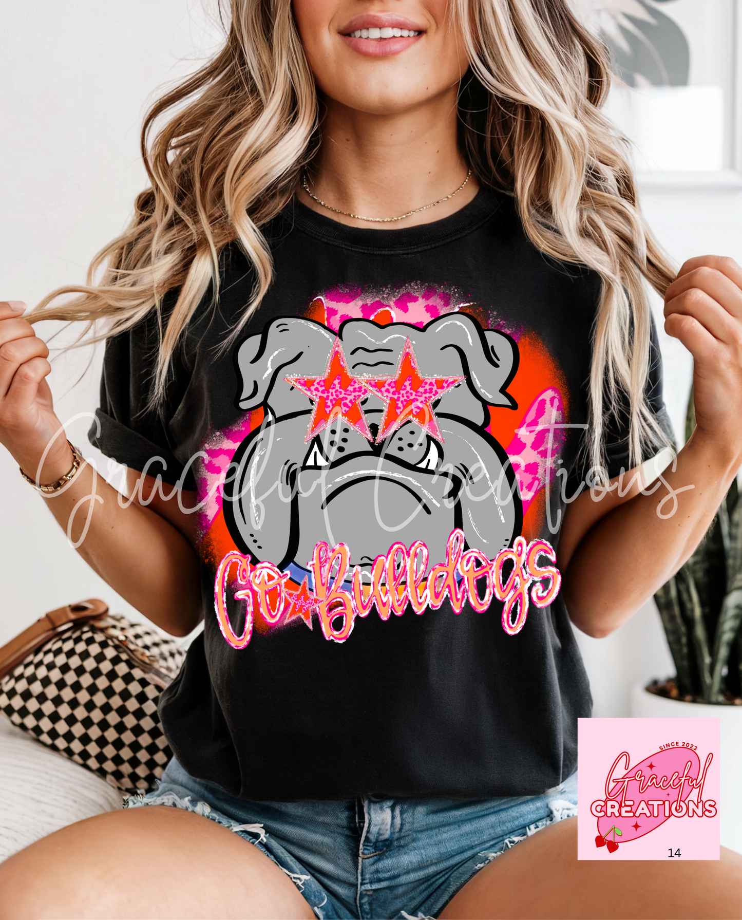 Preppy pink Mascot